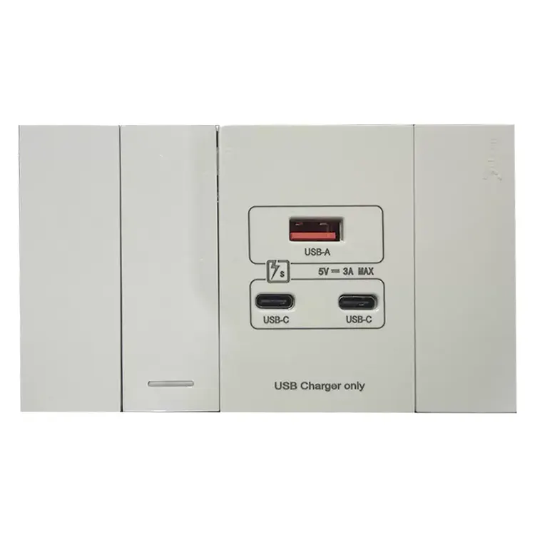 1-Gang Switch με θύρες USB-A και USB-C